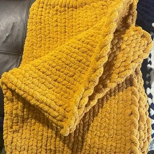 Hand knit blankets
